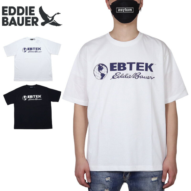 Rakuten - エディーバウアー Tシャツ EDDIE BAUER 半袖Tシャツ トップス アメカジ メンズ レディース ブランド 大きいサイズ おしゃれ おすすめ 人気 黒 白 eddie-bauer26ss006 ホワイト ブラック M L XL