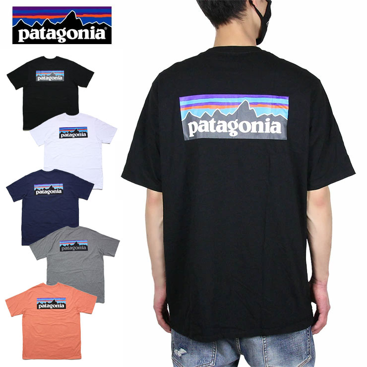 パタゴニア PATAGONIA 半袖Tシャツ Tシャツ メンズ レディース 大きいサイズ M's P-6 LOGO RESPOSIBILI-TEE 38504 ブラック ホワイト ネイビー レッド S M L XL XXL