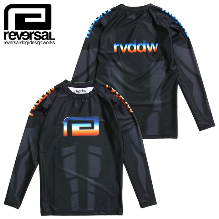 リバーサル REVERSAL ラッシュガード ロンT 長袖Tシャツ メンズ レディース ブランド 大きいサイズ RETRO FUTURE RASH GUARD rv19aw034 ストリート 格闘技 おすすめ ブラック S M L XL