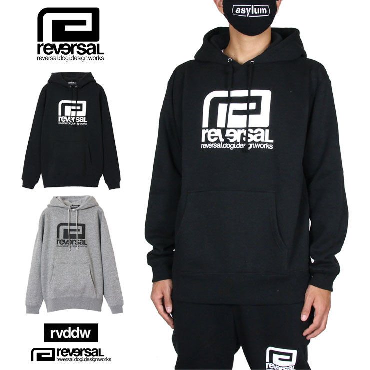 リバーサル パーカー セットアップ対応 reversal プルオーバー メンズ レディース ブランド rvddw 大きいサイズ BIG MARK SWEAT PARKA rvbs036 ブラック グレー S M L XL XXL