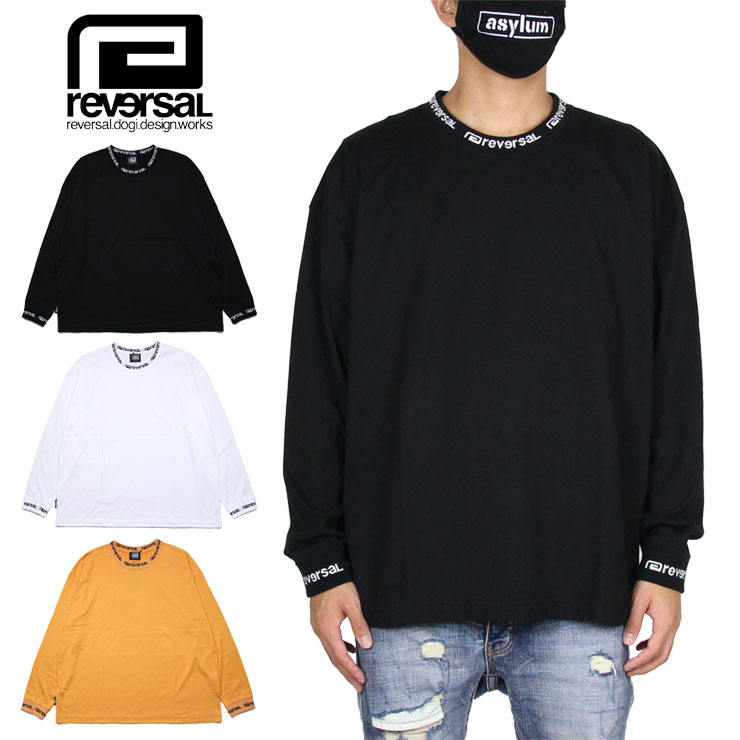 【MAX90％OFF！楽天スーパーSALE！更にクーポンで最大15%OFF】【SALE50%OFF】リバーサル ロンT REVERSAL Tシャツ 長袖 メンズ レディース ブランド 大きいサイズ おしゃれ 綿100% 黒 白 LOGO RIB LONG SLEEVE rv20aw103 ブラック ホワイト S M L XL XXLのサムネイル