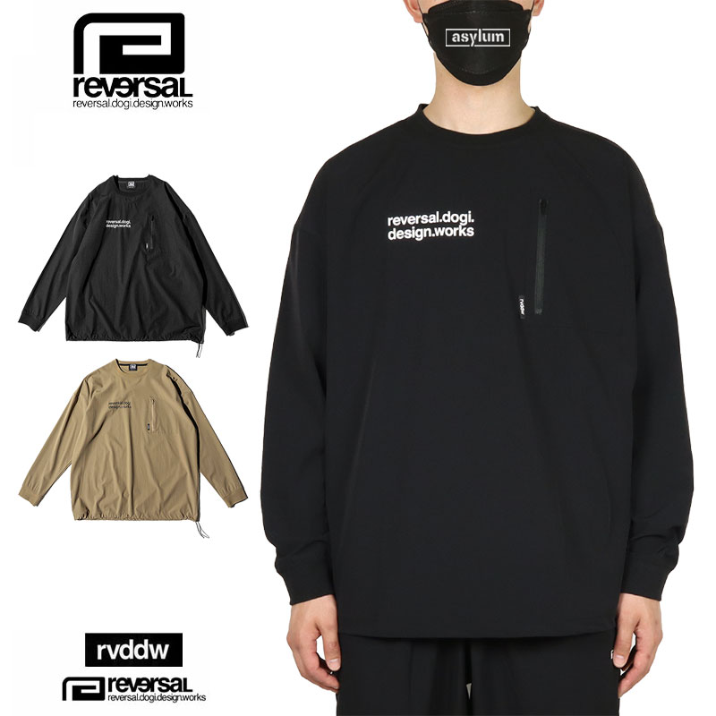 リバーサル ロンT reversal rvddw Tシャツ 長袖Tシャツ トップス ナイロン セットアップ 対応 メンズ レディース ブランド 大きいサイズ おしゃれ おすすめ 人気 黒 格闘技 reversal419 M L XL XXL