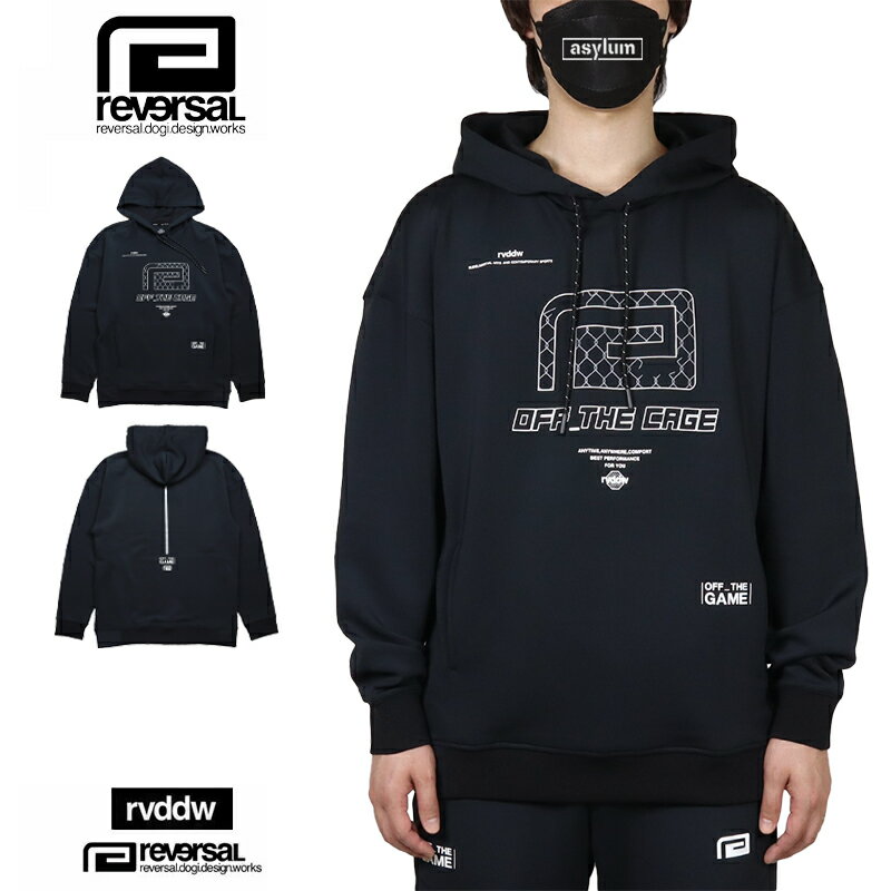 【MAX80%OFF 冬物最終処分SALE！最大10％OFFクーポン配布中】リバーサル パーカー reversal プルオーバーパーカー フーディ トップス OFF_THE GAME rvddw メンズ レディース ブランド 大きいサイズ おしゃれ おすすめ 黒 reversal578 ブラック M L XL XXL
