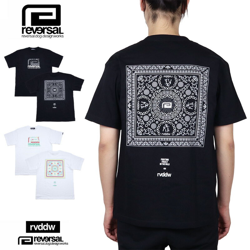 Rakuten - リバーサル Tシャツ reversal 半袖Tシャツ トップス rvddw メンズ レディース ブランド 大きいサイズ おしゃれ おすすめ 人気 黒 白 ビッグマークロゴ reversal618 ブラック ホワイト M L XL XXL
