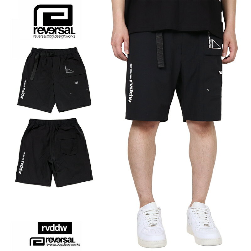 Rakuten - リバーサル ハーフパンツ reversal ショートパンツ ナイロンショーツ メンズ レディース ブランド 大きいサイズ おしゃれ おすすめ 人気 格闘技 黒 ストレッチ 4WAY素材 reversal624 ブラック M L XL