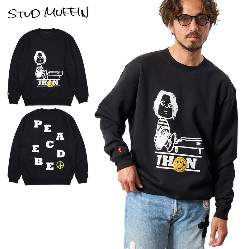 【お買い物マラソン ポイント20倍+クーポン最大15%OFF】スタッドマフィン トレーナー STUD MUFFIN スウェット トップス 裏起毛 サガラワッペン...