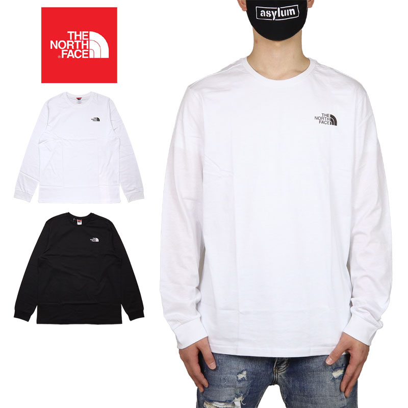 ノースフェイス ロンT THE NORTH FACE Tシャツ 長袖Tシャツ メンズ レディース アウトドア ブランド ロゴ 大きいサイズ 綿100% おしゃれ おすすめ 人気 NF0A3L3B 黒 白 S M L XL XXL