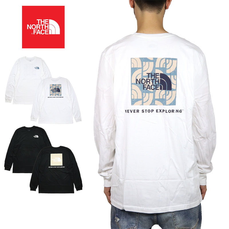 ノースフェイス ロンT THE NORTH FACE Tシャツ 長袖Tシャツ メンズ レディース ブランド アウトドア 大きいサイズ おしゃれ おすすめ 人気 黒 白 thenorthface307 ホワイト ブラック S M L XL