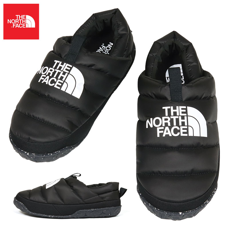 ノースフェイス スリッポン THE NORTH FACE 靴 シューズ ダウン 防寒 暖かい メンズ ブランド 大きいサイズ おしゃれ おすすめ 人気 thenorthface309 ブラック 26cm 27cm 28cm