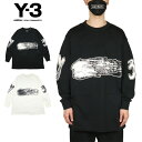 リー ペアTシャツ 【GW超ポイントバック5倍】Y-3 ロンT ワイスリー Tシャツ 長袖Tシャツ メンズ レディース ブランド 大きいサイズ Y3 ADIDAS アディダス ヨウジヤマモト おしゃれ おすすめ 黒 白 y3090 ブラック S M L XL