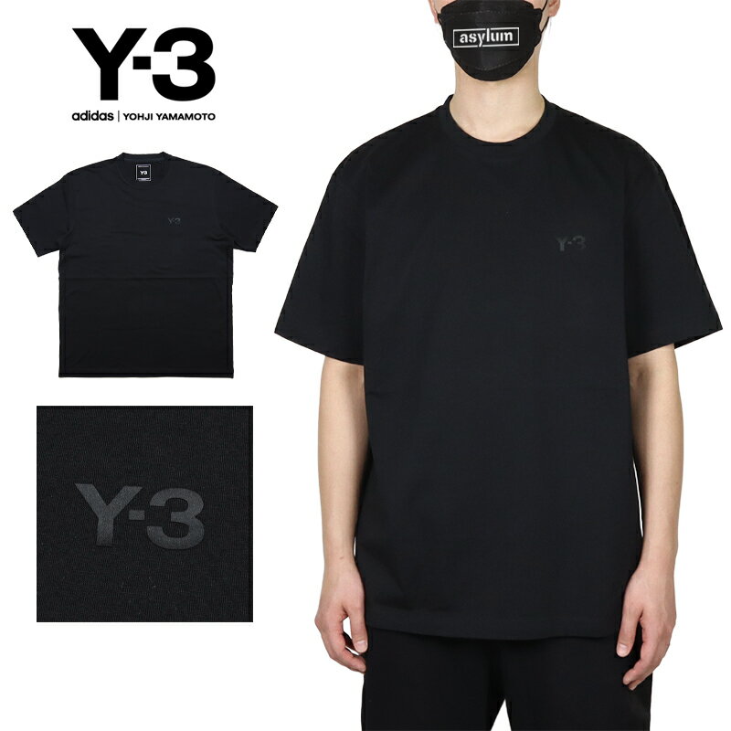 ヨウジヤマモト 黒 コットン 半袖カットソー YOHJI YAMAMOTO yohji yamamoto pour homme | バインダーフラシV半袖 (メンズ) / 半袖