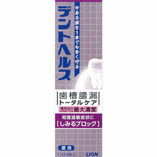 デントヘルス 薬用ハミガキ しみるブロック 85g(配送区分:A2)