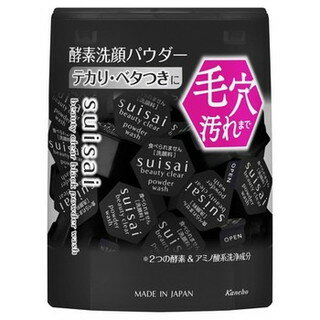 【商品詳細】 ●テカり・ベタつきが特に気になる方に。 ●毛穴汚れ・過剰な皮脂まで吸着してからめとる酵素洗顔 ブラック。 【使用方法】 ・手のひらに1回分(1カプセル)のパウダーをとり少量の水またはぬるま湯でよく泡立てて洗顔します。どちらか一方のシールの先からあけてください。 ・毎日ご使用いただけます。お肌の状態に合わせてご使用ください。 【成分】 タルク、ココイルイセチオン酸Na、ミリストイルグルタミン酸Na、オレフィン(C14-16)スルホン酸Na、ラウリン酸K、ラウロイルグルタミン酸Na、カラギーナン、メチコン、炭、イソステアリルアルコール、BHT、モロッコ溶岩クレイ、DPG、シルク、エチルグルコシド、乳酸、ヒアルロン酸Na、水酸化K、プロテアーゼ、リパーゼ、メチルパラベン、酸化鉄 【注意事項】 ・傷、はれもの、湿疹等異常のあるところには使用しないでください。 ・肌に異常が生じていないかよく注意してご使用ください。肌に合わない時や、使用中、赤み、はれ、かゆみ、刺激、色抜け(白斑等)や黒ずみ等の異常が出た時、また日光があたって同じような異常が出た時は使用を中止し、皮フ科医へ相談してください。使い続けると症状が悪化することがあります。 ・目に入らないように注意し、入った時は、すぐに充分洗い流してください。異常が残る場合は、眼科医に相談してください。 ・子供や認知症の方などの誤食等を防ぐため、置き場所にご注意ください。 ・衣類等についた時は、すぐに洗剤でていねいにつまみ洗いしてください。 【発売元、製造元、輸入元又は販売元】 カネボウ化粧品 【区分】 日本製・化粧品 広告文責：株式会社ボーテ 電話：03-6303-0909