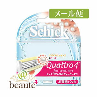 【ネコポス送料160円】シック　クアトロ4フォーウーマン替刃　4コ入