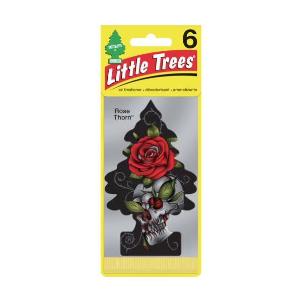 樂天商城 - リトルツリーズ LT エアーフレッシュナー 6P Rose Thorn(ローズソーン) 6枚入［ネコポス配送1］