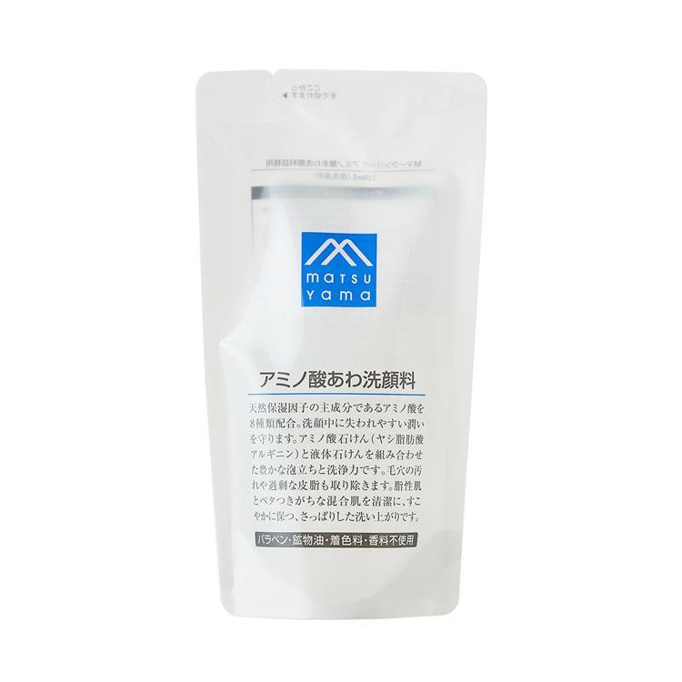 松山油脂 Mマーク アミノ酸あわ洗顔料 詰替用 120mL［ネコポス配送1］