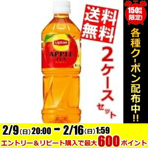 【送料無料】サントリーリプトン アップルティー500mlペットボトル 48本(24本×2ケース)[紅茶]※北海道800円・東北400円の別途送料加算