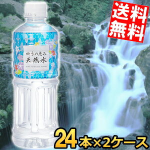 【送料無料】 四季の恵み 天然水 550mlペットボトル 48本(24本×2ケース) 軟水 ミネラルウォーター 水 ミツウロコビバレッジ 鉱水 ※北海道800円・東北400円の別途送料加算