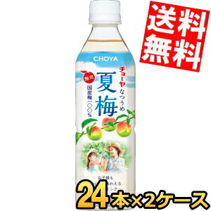 Ume - 5月12日発売【送料無料】 チョーヤ CHOYA 夏梅 限定出荷 500gペットボトル 48本(24本×2ケース) 梅ジュース 紀州産南高梅使用 なつうめ ※北海道800円・東北400円の別途送料加算