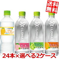  コカコーラ いろはす選べるフレーバードリンク 48本セット(24本×2ケース) ミネラルウォーター みかん もも シャインマスカット 塩とれもん※北海道800円・東北400円の別途送料加算