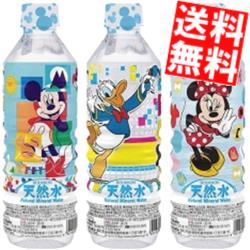 【送料無料】 ブルボン ディズニー天然水 500mlペットボトル 48本(24本×2ケース) 軟水 ミネラルウォーター ※北海道800円・東北400円の..