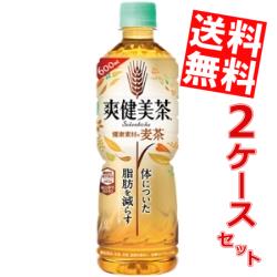 【送料無料】 コカコーラ 爽健美茶 健康素材の麦茶 600mlペットボトル 48本(24本×2ケース) 機能性表示食品 コカコーラ 体についた脂肪を減らす ※北海道800円・東北400円の別途送料加算