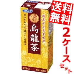 【送料無料】エルビー烏龍茶200ml紙パック 60本(30本×2ケース)(お茶)※北海道800円・東北400円の別途送料加算