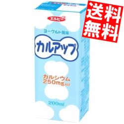 【送料無料】 エルビー カルアップ 200ml紙パック 96本 24本 4ケース カルシウム250mg入り ※北海道800円・東北400円の別途送料加算