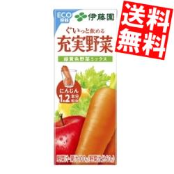 【送料無料】 伊藤園 充実野菜 緑黄色野菜ミックス 200ml紙パック 48本(24本×2ケー...