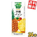 5月27日発売【送料無料】カゴメ 野菜生活100 本日の逸品 沖縄パインミックス 195ml紙パック 24本入 野菜ジュース やさいジュース パインアップル パ...