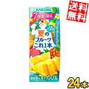 【送料無料】 カゴメ 夏のフルーツこれ一本 パイン&シトラスレモンブレンド 200ml紙パック 24本入 季節限定 パイナップル パインアップル ※北海道800...