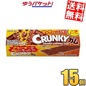 ゆうパケット送料無料 ロッテ 9枚クランキーガム 15個入のサムネイル