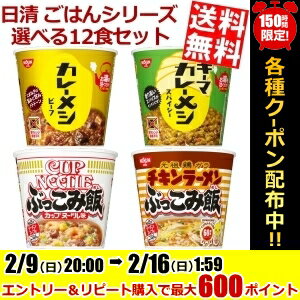 【送料無料】日清 ごはんシリーズ選べる12食(6食×2ケース)[カレーメシ ビーフ キーマカレ...