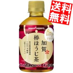 【送料無料】ポッカサッポロ加賀棒ほうじ茶275mlペットボトル 48本(24本×2ケース)[焙じ茶 ひゃくまんさん HOT&COLD]※北海道800円・東北400円の別途送料加算