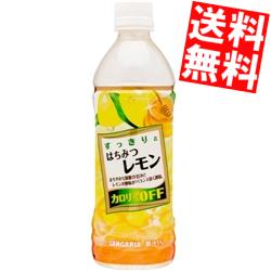 【送料無料】サンガリアすっきりとはちみつレモン500mlペットボトル 48本(24本×2ケース)※北海道800円・東北400円の別途送料加算