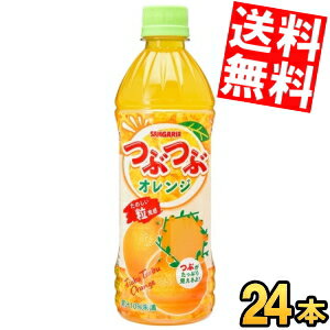 【訳あり 配送希望日指定不可 期限間近2025年5月31日】 【送料無料】 サンガリア つぶつぶオレンジ 500mlペットボトル 24本入 みかん 蜜柑 ※北海道800円・東北400円の別途送料加算のサムネイル