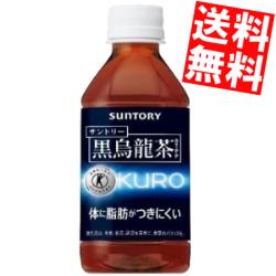 【送料無料】 サントリー 黒烏龍茶 350mlペットボトル 48本（24本×2ケース）特定保健用食品 トクホ 特保 黒ウーロン ※北海道800円・東北400円の別途送料加算