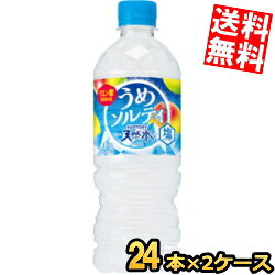 数量限定特価【送料無料】【冷凍兼用商品】サントリー 天然水 うめソルティ 540mlペットボトル 48本(24本×2ケース) 梅ソルティ ミネラルウォーター 水 フレーバーウォーター 熱中症対策 ※北海道800円・東北400円の別途送料加算 [39ショップ] st2505 at-cvs-10038605 アットコンビニ楽天市場店 パッケージ画像