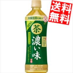 【送料無料】 【機能性表示食品】 サントリー 緑茶 伊右衛門 濃い味 600mlペットボトル 48本(24本×2ケース) 濃い伊右衛門 イエモン 濃いめ 内臓脂肪を減らす ※北海道800円・東北400円の別途送料加算