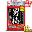 ゆうパケット送料無料 ノーベル 男梅ほし梅 20g×12袋(6袋×2ボール) 干し梅 うめ