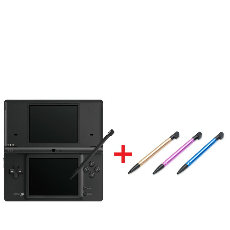 ニンテンドーDSi ブラック本体 ＋ メタリックタッチペン3本セット