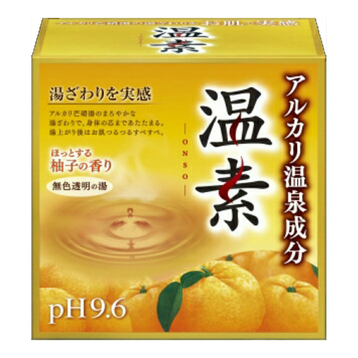 【送料込・まとめ買い×9点セット】アース製薬　温素 柚子の香り 30g×15包　お湯色は無色透明　医薬部外品　(お風呂　入浴剤　温浴タイ..