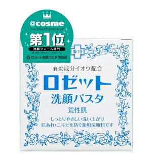 【夜の市★合算2千円超で送料無料対象】ロゼット ( ROSETTE ) 洗顔パスタ 荒性　90g 医薬部外品　クリーム　※ロングセラー薬用洗顔料　カサつきやすい肌の方に ( 4901696101025 )