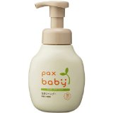 　パックスベビー 全身シャンプー 300mlブランド：パックスベビー販売・製造元：太陽油脂赤ちゃんの皮脂にも含まれるパルミトイルオレイン酸を多く含むマカデミアナッツ油を使用した植物性石けんのベビーボディシャンプーです。片手でも押しやすい泡ポンプなので、赤ちゃんの入浴時に使いやすく、きめ細かい泡で赤ちゃんのお肌を包むように洗えます。合成界面活性剤、合成酸化防止剤など不使用、無香料・無着色。 使用方法1.使い始めはポンプ部分のストッパーをはずし、ポンプを数回押すと泡で出てきます。2.適量を手のひらなどに取りお使いください。3.ご使用後はしっかりと洗い流してください。 ご注意●お肌に合わない時、使用中に赤み、はれ、かゆみなどが現れた場合はご使用をおやめください。●キズ、湿疹などお肌に異常のある場合は使用しないでください。●目に入らないように注意してあげてください。万一目に入った場合は、すぐに洗い流してください。●日のあたらない、涼しい場所で保管してください。●保存方法によっては色や原料臭が強くなることがあります。 成分水、カリ石けん素地、グリセリン、ローズマリーエキス、クエン酸 原産国：日本 ボディソープ全部とはボディの汗・皮脂などの汚れ、余分な角質等を洗いおとし、清潔な肌に整えます。ボディー向け洗浄料です。ベビー＆キッズ／衛生・入浴用品／入浴用品／ベビーボディシャンプーJANコード： 49047350547881cs：12区分：化粧品発売元、製造元、輸入元又は販売元：太陽油脂株式会社広告文責：アットライフ株式会社TEL 050-3196-1510※商品パッケージは変更の場合あり。メーカー欠品または完売の際、キャンセルをお願いすることがあります。ご了承ください。キッズ・ベビー・マタニティ > ベビー > おふろ > ベビーシャンプー・ソープ > ベビーシャンプー > パックスベビー 全身シャンプー 300ml