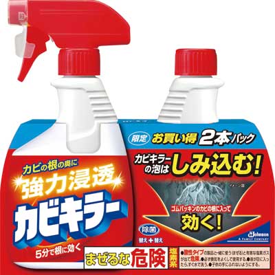 完売　ジョンソン　カビキラー ペアパック 本体+付替 ( 400mL+400mL ) ( 4901609001145 )のサムネイル