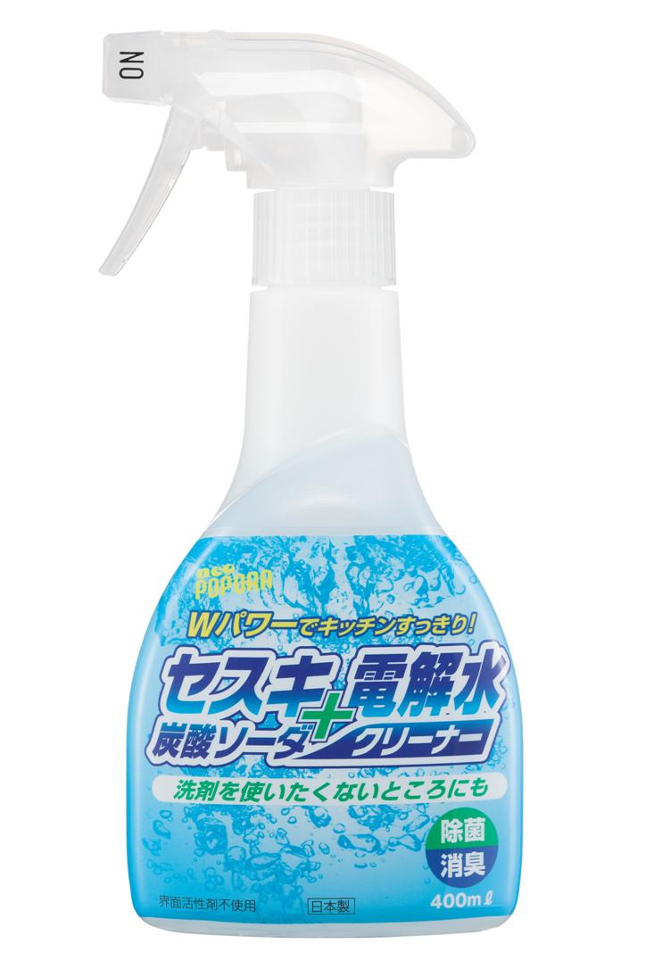 【大掃除特集】リアルメイト　セスキ炭酸ソーダ＋電解水クリーナー　400ML ( キッチン用液体洗浄剤 ) 重曹の10倍+アルカリイオンのWパワーで汚れを落とす！ ( 4580225440288 )