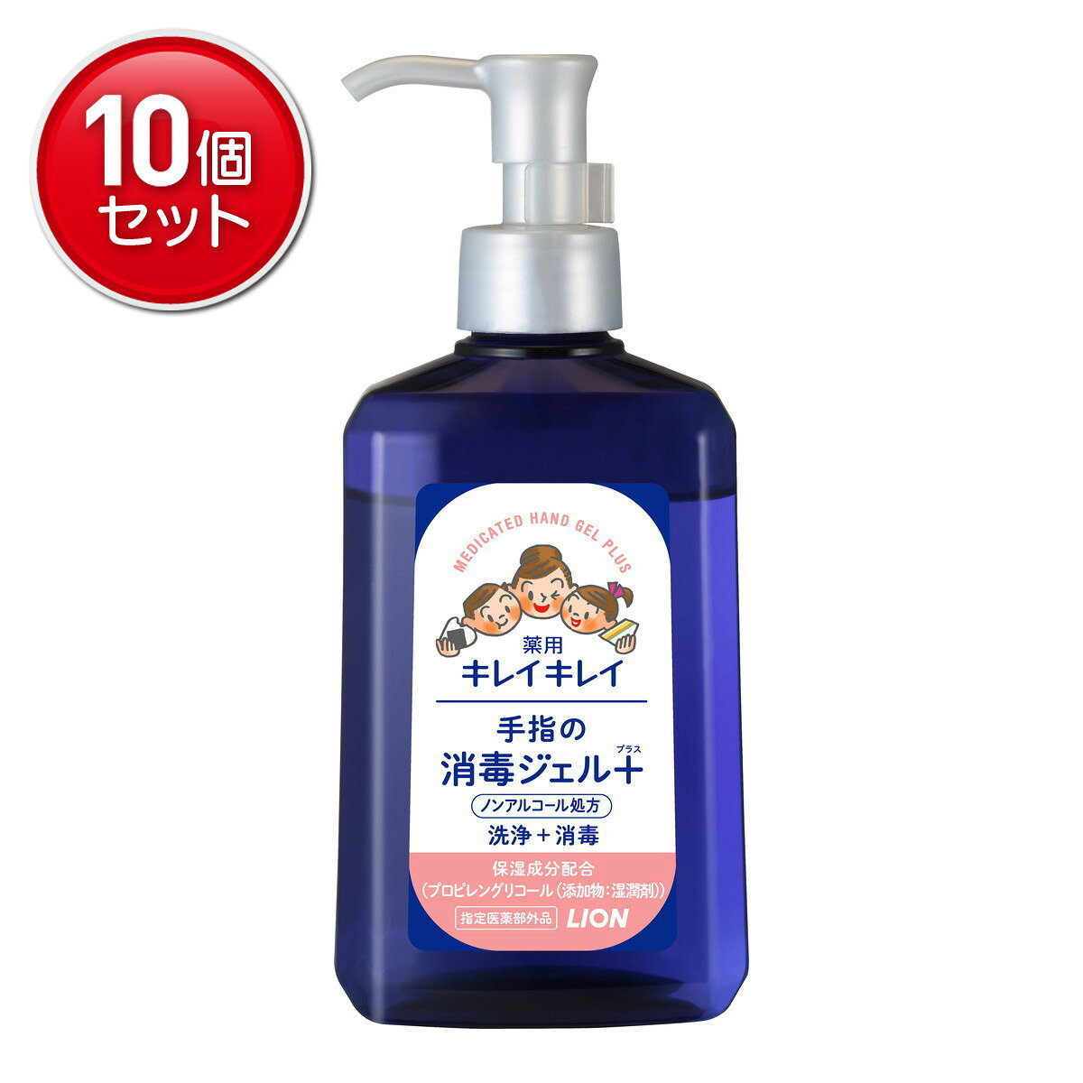 商品名：ライオン キレイキレイ 薬用 手指の消毒ジェルプラス 本体 230ml内容量：230mlJANコード：45185601発売元、製造元、輸入元又は販売元：ライオン原産国：日本区分：指定医薬部外品商品番号：101-*010-0000045185601商品説明ウイルス・細菌に効く！キレイキレイのノンアルコール処方手指の消毒ジェル。有効成分「ベンザルコニウム塩化物」が目に見えないウイルス・細菌に効く！ノンアルコール処方＋水分を逃がさない保湿成分配合※の手肌いたわり処方。（※プロピレングリコール（添加物：湿潤剤）擦りこむだけでカンタンに手のすみずみまで消毒。手からこぼれにくく、適量をしっかり塗りこみやすいジェルタイプ。広告文責：アットライフ株式会社TEL 050-3196-1510 ※商品パッケージは変更の場合あり。メーカー欠品または完売の際、キャンセルをお願いすることがあります。ご了承ください。