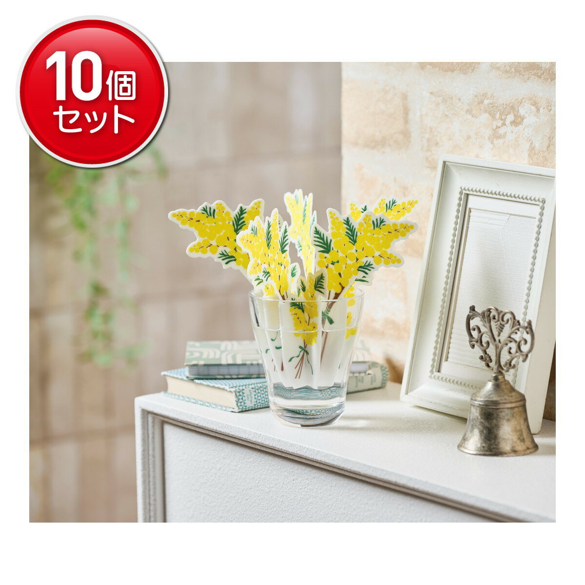 【最安挑戦！まとめ買い×10点セット】岩谷マテリアル どこでもモイスチャー ミモザ ペーパー 加湿器