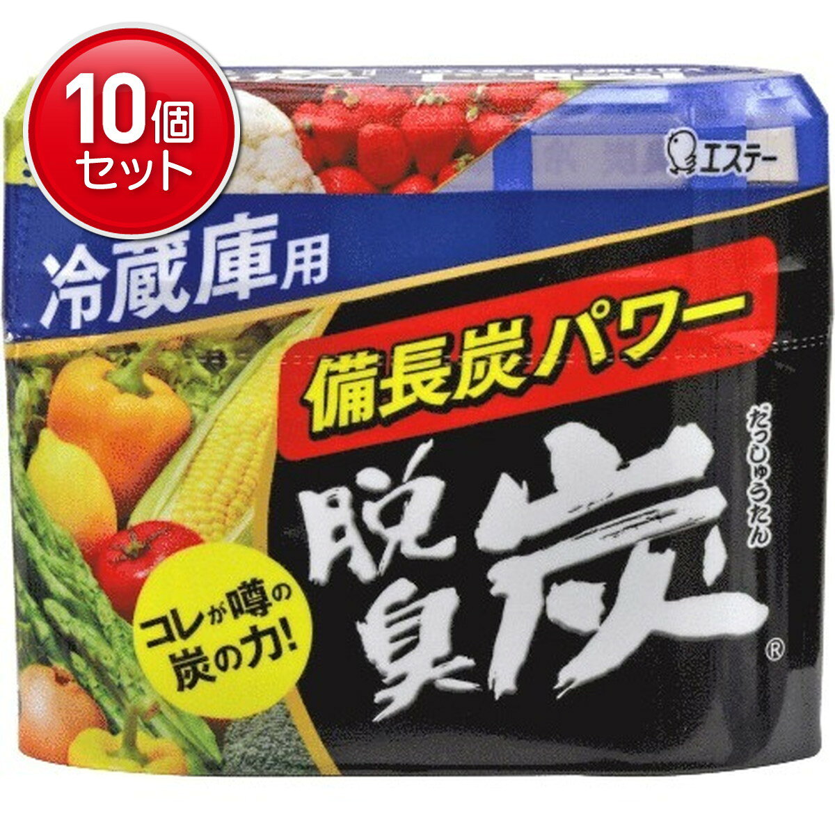 　脱臭炭 冷蔵庫用 140gブランド：脱臭炭販売・製造元：エステー微粉末に加工した炭(備長炭+活性炭)を使った冷蔵庫用の脱臭剤です。さらに、孟宗竹パウダーを配合。ミネラル脱臭剤もプラスして、冷蔵庫の独得な臭いを強力に脱臭します。450Lの冷蔵庫まで対応。ゼリー状の炭が小さくなることで、交換時期がひと目でわかります。 ご使用方法●ミシンの目にそってフィルム上部をはがしてください。●キャップをはずし、アルミシールをはがしてください。●再びキャップを締めて使用してください。 使用上の注意●本品は食べられません。●万一、まちがって食べた場合は医師に相談する。●幼児の手の届くところに置かない。●直射日光のあたるところや、高温になるところに置かない。●用途以外には使用しない。●冷凍室では、使用しない。使用の目安：中・大型冷蔵庫用(450Lまで) 用途冷蔵室用 使用期間通常約5-6か月(冷蔵庫のタイプにより異なります。)急冷タイプ：約2-3ヶ月うるおいタイプ：約6-8ヶ月以下の環境では冷蔵庫のタイプによらず使用期間が短くなることがあります。●風が多く当たる場合庫内が乾燥している場合●庫内温度が高い場合 交換時期中身が減って小さくなったら、お取替えです。*内容成分が白く浮き出ることがあります。 消臭剤全部とは消臭剤は、お部屋やトイレ、車の中など、あらゆる空間の嫌なニオイを消す商品です。屋外用、業務用の消臭剤から、赤ちゃんがいても使える自然派の消臭剤まで豊富なラインナップ。消臭スプレー、消臭シール・消臭ボトル等、用途に合った消臭剤をお選び下さい。日用品／家庭用品／消臭・芳香剤／脱臭剤JANコード： 49010701111761cs：36広告文責：アットライフ株式会社TEL 050-3196-1510※商品パッケージは変更の場合あり。メーカー欠品または完売の際、キャンセルをお願いすることがあります。ご了承ください。