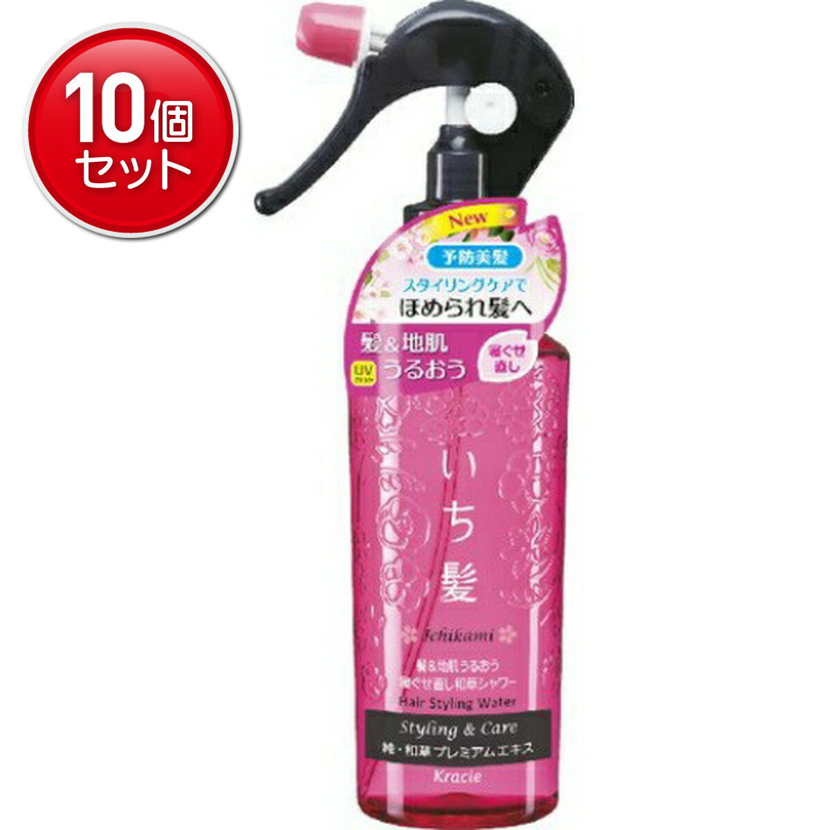 【最安挑戦！まとめ買い×10点セット】クラシエ いち髪 髪&地肌うるおう寝ぐせ直し 和草 シャワー 250ml..